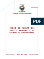 Código de Normas Dos Serviços Cartoriais - Pará - 2015