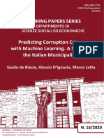Predicting Corruption Crimes With Machine Learning. A Study For The Italian Municipalities