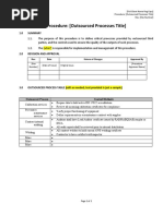 Procedure - Outsourced Processes