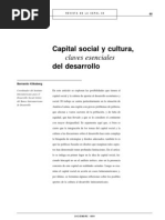 Capital Social y Cultura Kliksberg
