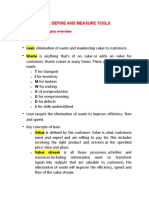 Lean Six Sigma - Define and Measure