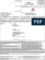 Bill of Lading Draft: CARRIER: CMA CGM Asia Shipping Pte. LTD