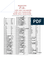 HSK3 Vocaboli