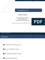 Probabilistic IR: Giorgio Gambosi