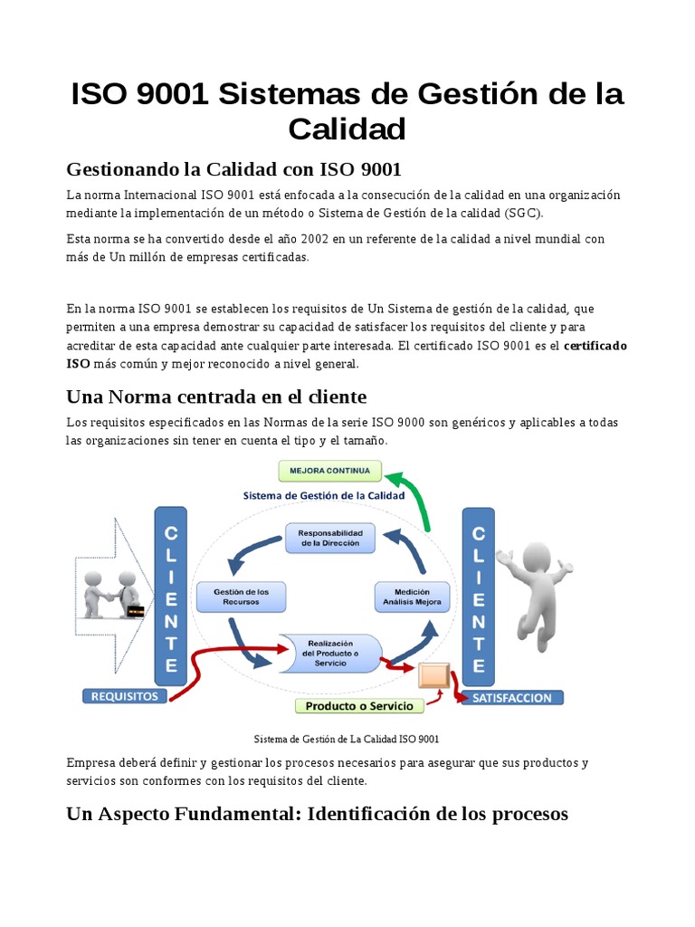 Requisitos y Beneficios de ISO 9001 | PDF | Iso 9000 | Gestión de la ...