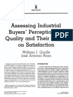 Assessing Industrial Buyers Perceptions of Quality