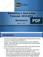 BIA/Kelsey's Deal-a-Day Forecast, 2010-2015: Marketplaces
