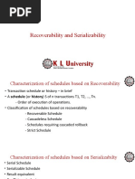 Recoverability and Serializability