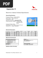 Appendix 5: Microwave Antenna Technical Specification