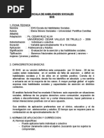 Escala de Habilidades Sociales Ehs
