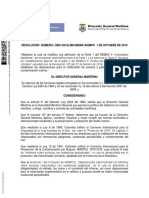 Resolución 887 de 2019 Disposiciones para La Notificación de Sucesos de Contaminación Marina