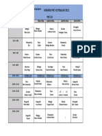 Horário Pré-Vestibular 2021 PRÉ-03: Horário Segunda-Feira Terça-Feira Quarta-Feira Quinta-Feira Sexta-Feita 7:30 - 8:15