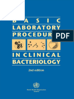 Basic Laboratory Procedures in Clinical Bacteriology, 2nd Ed
