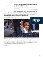 Memorándum Con Irán El Fiscal Desistió de Apelar El Sobreseimiento de Cristina Kirchner