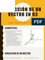 Dirección de Un Vector en r3