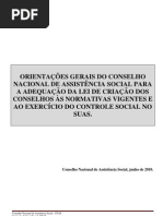 Orientações aos Conselhos de Assistência Social