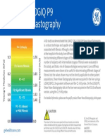 LOGIQ S8 & LOGIQ P9 Liver Fibrosis Staging SWE Chart JB65218XX