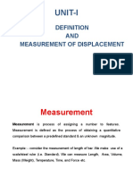 Unit-I: AND Measurement of Displacement
