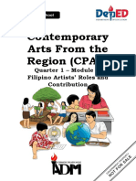 WEEK 4 Module 3 Contemporary Philippine Arts From The Region