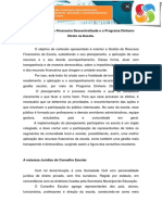 Texto I - A Gestão Financeira Descentralizada e o Programa Dinheiro Direto Na Escola
