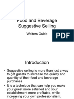 Food and Beverage Suggestive Selling
