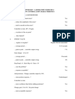 Answer Key - Laboratory Exercise 4 Flow Control Loop Characteristics