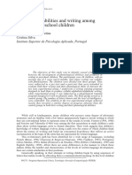 Phonological Abilities and Writing Among Portuguese Preschool Children