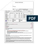 Electronic Ticket Receipt Details