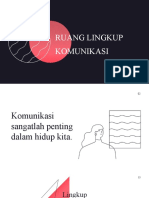 Ruang Lingkup Komunikasi