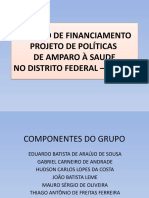 APRESENTAÇÃO DO PROJETO DE FINANCIAMENTO