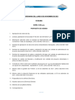 Sesión Ordinaria Del Lunes 8 de Noviembre de 2021 #83-2021