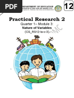 Shs12 Pracresearch2 q1 SLM Mod Differentiates The Kinds of Variables and Their Uses