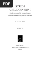 La Tragedia Possibile Secondo Goldoni