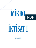 Mikro Iktisat I