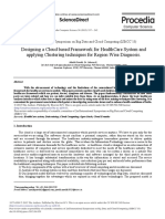 Designing A Cloud Based Framework For Healthcare System and Applying Clustering Techniques For Region Wise Diagnosis