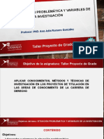 Tema 5. Situación Problemática y Variables de La Investigación