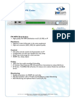 FMC01 - FM MPX Codec: MPX Over E1 MPX Over IP