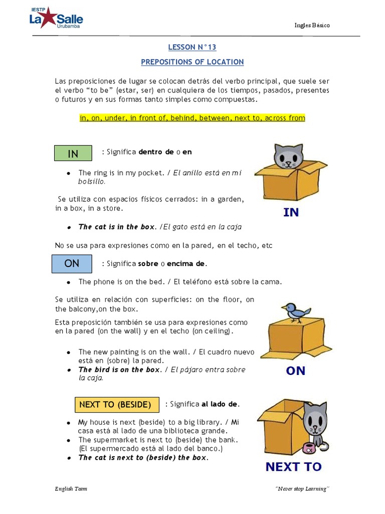 LESSON N°13 | PDF