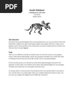 Fossils Webquest: A Webquest For 3Rd Grade