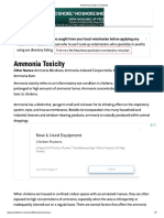 Ammonia Toxicity in Chickens