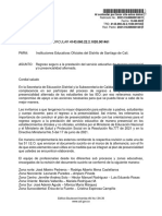 Regreso Seguro A La Prestación Del Servicio Educativo de Manera Presencial Presencialidad Alternada