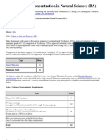 Psychology With Concentration in Natural Sciences - BA