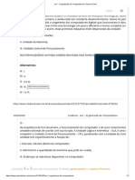 Av1 - Organização de Computadores - Passei Direto - PDF 1