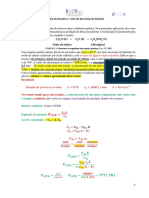 Cálculo de Reatores I Lista de Revisão