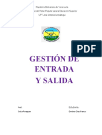 Gestión de Entrada y Salida