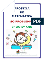 Apostila de Matemática Só Problemas 3º Ao 5º Ano