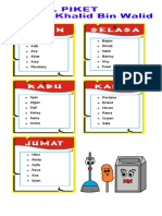 Jadwal Piket