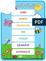 Ro t c 1206 Zilele Saptamanii Plansa Cu Diferite Dimensiuni