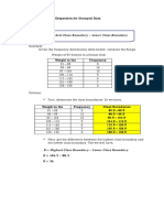 Lesson 4.7 Measure of Dispersion For Grouped Data Range