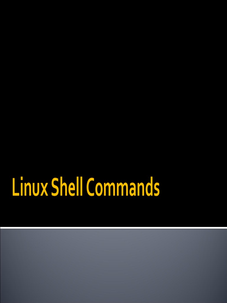 Linux Shell Commands | PDF | Utility Software | Computer Data
